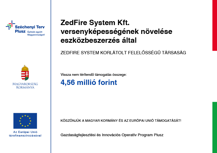 Széchenyi Terv támogatás